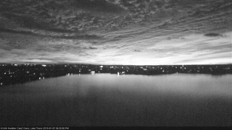 Lake Travis webcam, January 7, 2019 5:30 PM CT