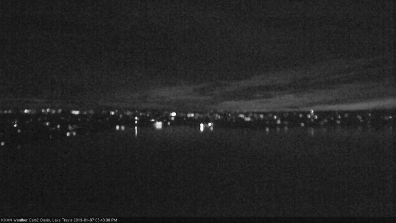 Lake Travis webcam, January 7, 2019 5:45 PM CT