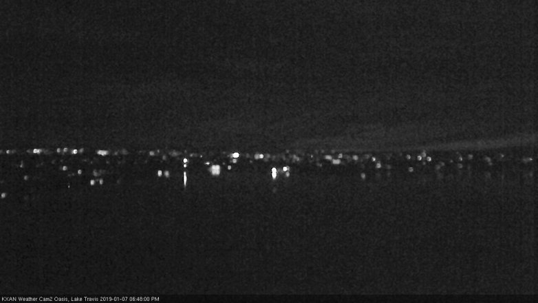 Lake Travis webcam, January 7, 2019 5:50 PM CT