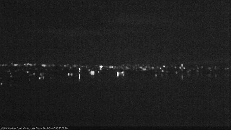 Lake Travis webcam, January 7, 2019 5:55 PM CT