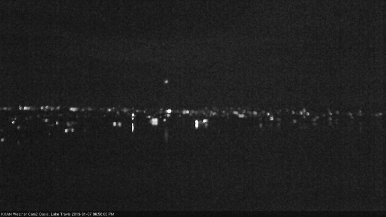 Lake Travis webcam, January 7, 2019 6:00 PM CT