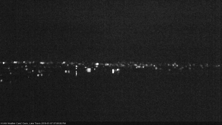 Lake Travis webcam, January 7, 2019 6:10 PM CT