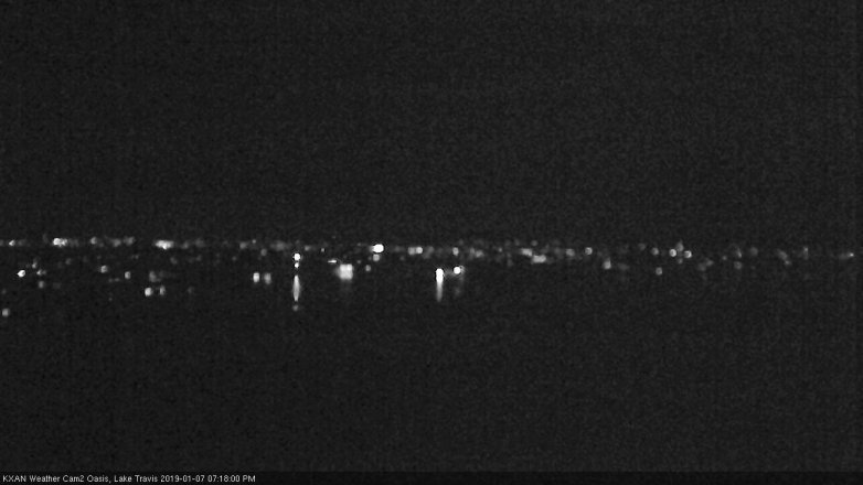 Lake Travis webcam, January 7, 2019 6:20 PM CT