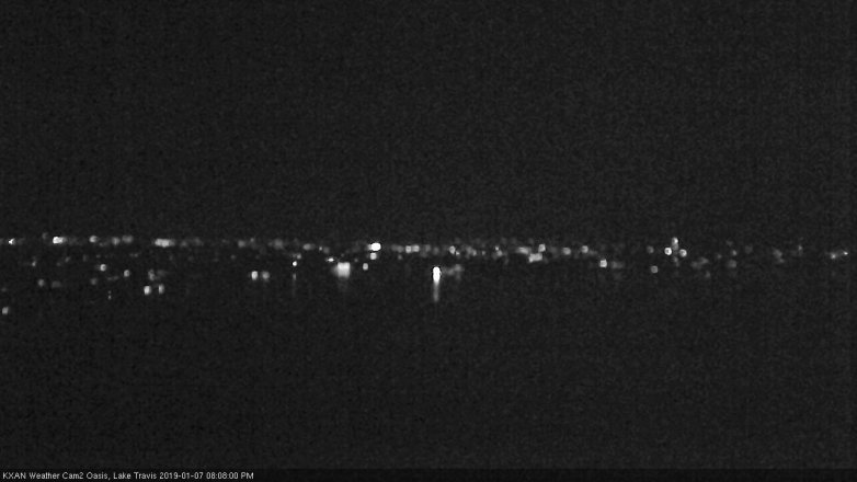 Lake Travis webcam, January 7, 2019 7:10 PM CT