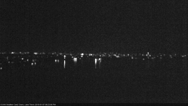 Lake Travis webcam, January 7, 2019 7:25 PM CT