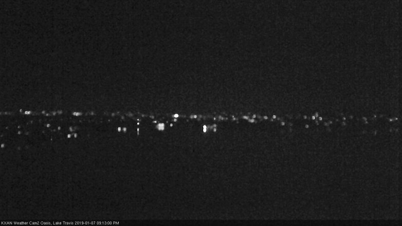 Lake Travis webcam, January 7, 2019 8:15 PM CT