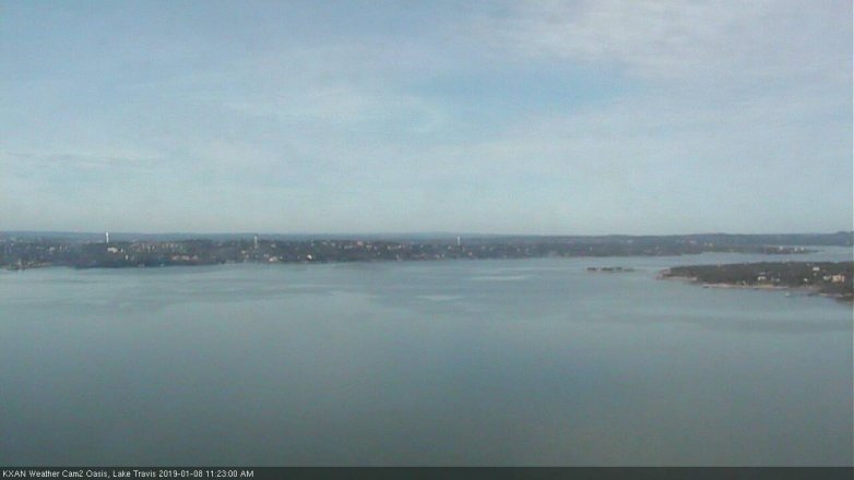 Lake Travis webcam, January 8, 2019 10:25 AM CT