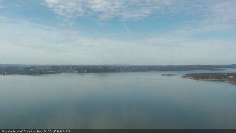Lake Travis webcam, January 8, 2019 11:20 AM CT