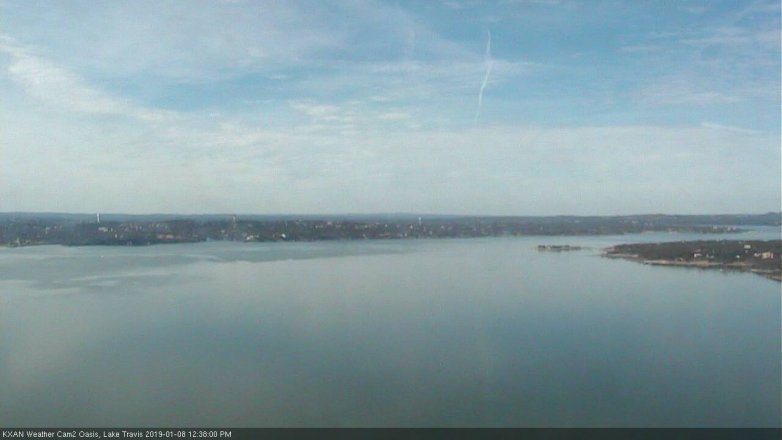 Lake Travis webcam, January 8, 2019 11:40 AM CT