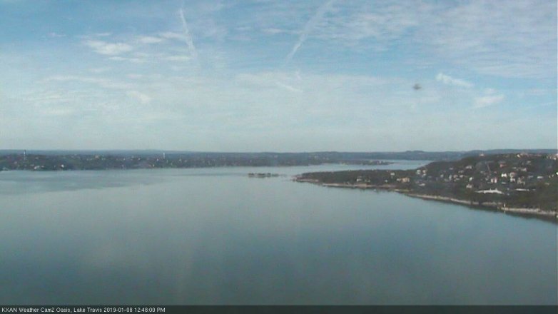 Lake Travis webcam, January 8, 2019 11:50 AM CT