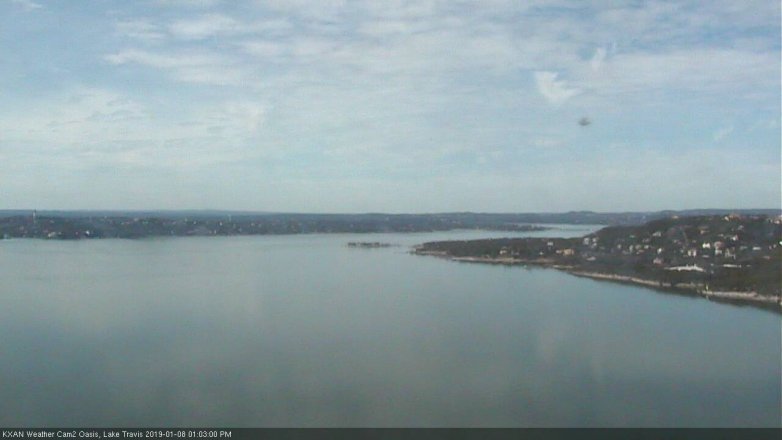 Lake Travis webcam, January 8, 2019 12:05 PM CT