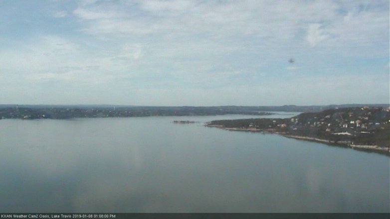 Lake Travis webcam, January 8, 2019 12:10 PM CT