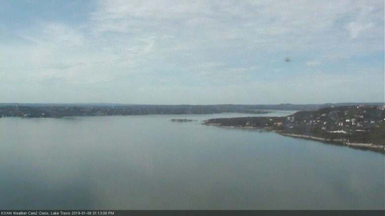 Lake Travis webcam, January 8, 2019 12:15 PM CT