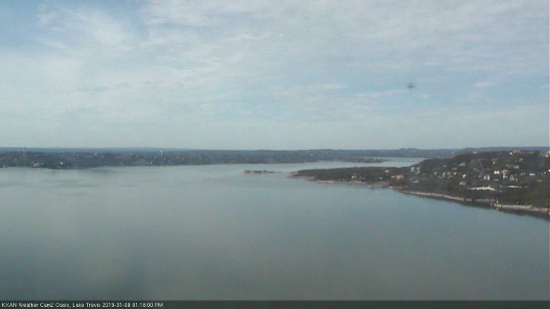 Lake Travis webcam, January 8, 2019 12:20 PM CT