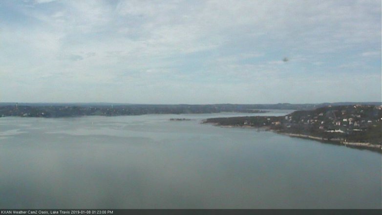 Lake Travis webcam, January 8, 2019 12:25 PM CT