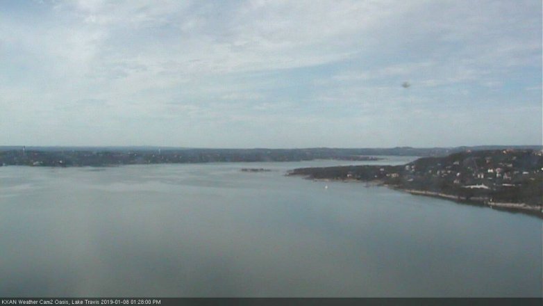 Lake Travis webcam, January 8, 2019 12:30 PM CT