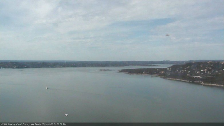 Lake Travis webcam, January 8, 2019 12:40 PM CT