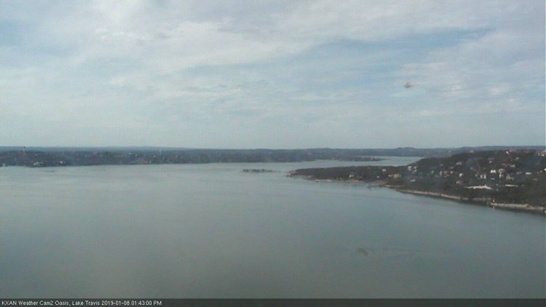 Lake Travis webcam, January 8, 2019 12:45 PM CT