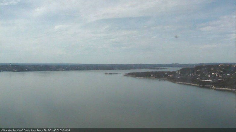 Lake Travis webcam, January 8, 2019 12:55 PM CT