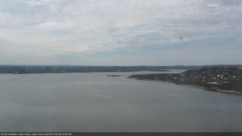 Lake Travis webcam, January 8, 2019 1:25 PM CT