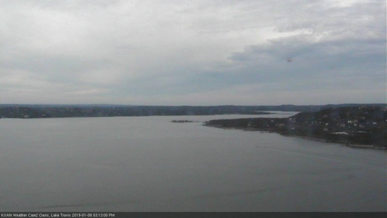 Lake Travis webcam, January 8, 2019 2:15 PM CT