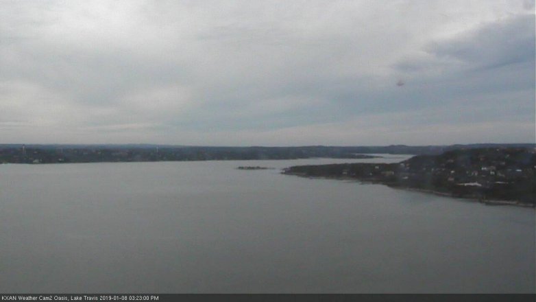 Lake Travis webcam, January 8, 2019 2:25 PM CT