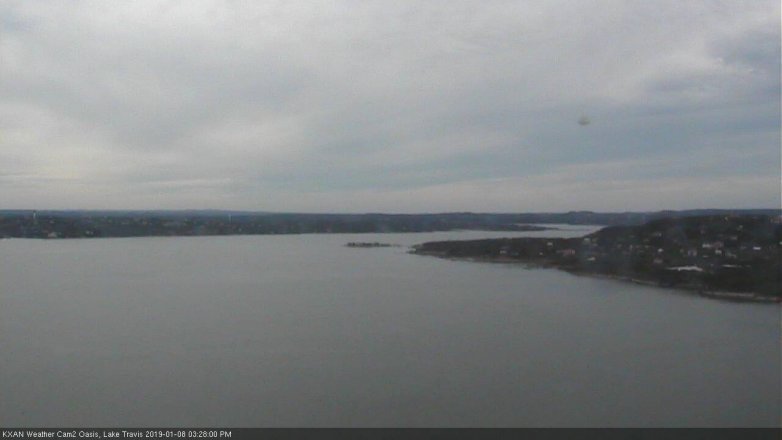 Lake Travis webcam, January 8, 2019 2:30 PM CT