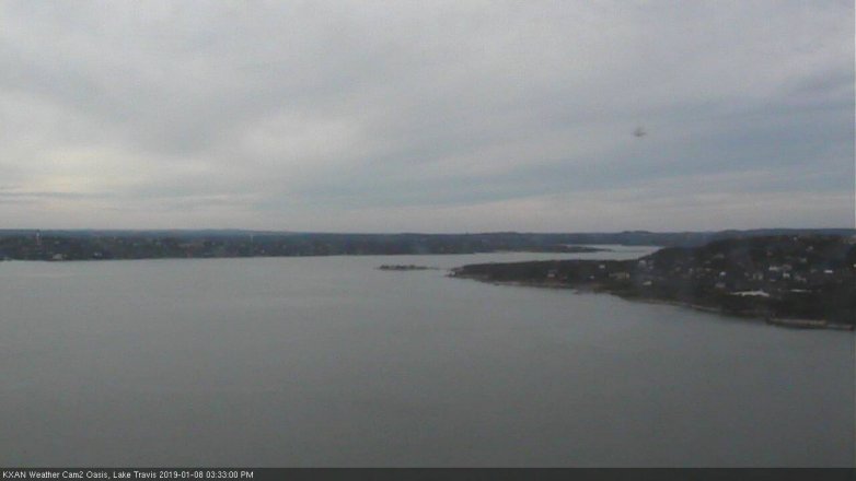 Lake Travis webcam, January 8, 2019 2:35 PM CT