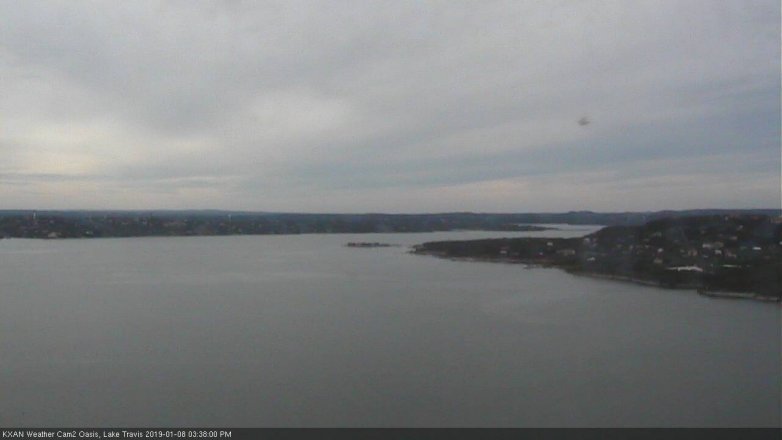 Lake Travis webcam, January 8, 2019 2:40 PM CT