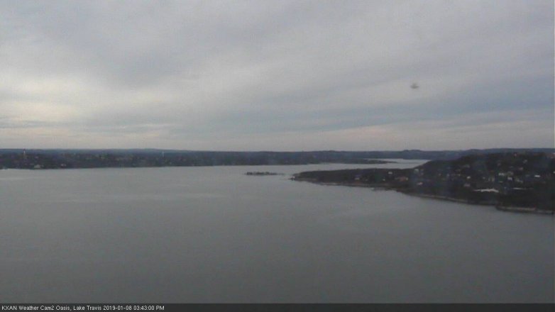 Lake Travis webcam, January 8, 2019 2:45 PM CT