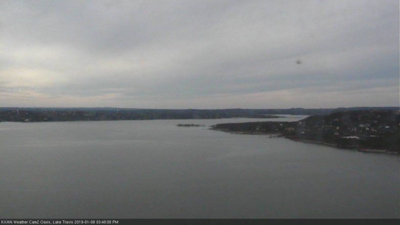 Lake Travis webcam, January 8, 2019 2:50 PM CT