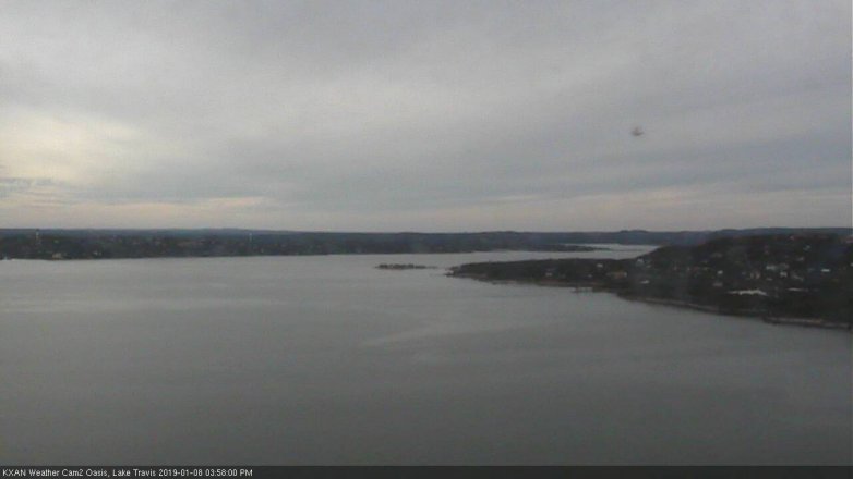Lake Travis webcam, January 8, 2019 3:00 PM CT