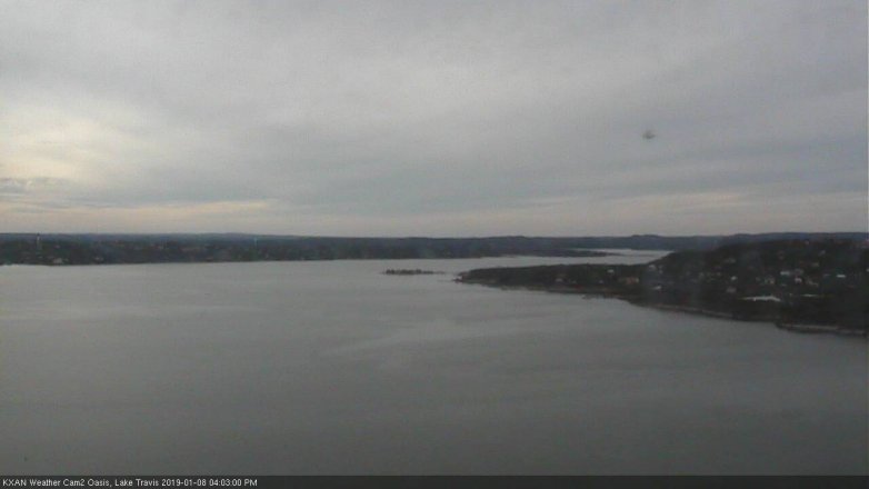 Lake Travis webcam, January 8, 2019 3:05 PM CT
