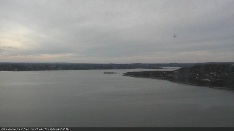 Lake Travis webcam, January 8, 2019 3:10 PM CT