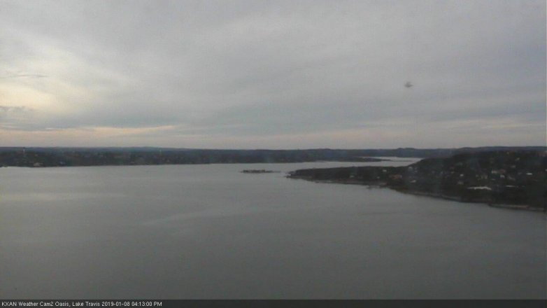 Lake Travis webcam, January 8, 2019 3:15 PM CT