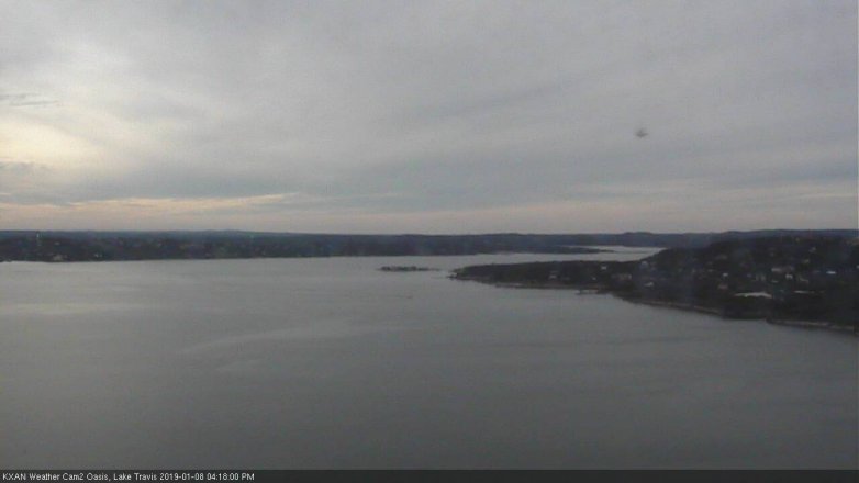 Lake Travis webcam, January 8, 2019 3:20 PM CT