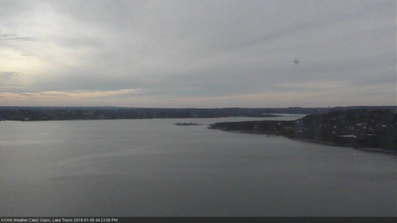 Lake Travis webcam, January 8, 2019 3:25 PM CT