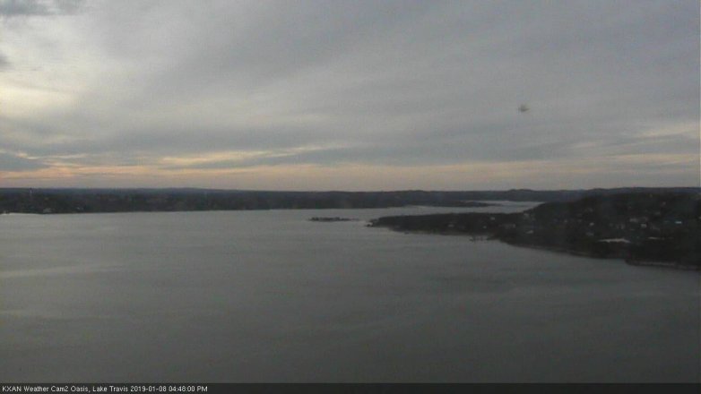 Lake Travis webcam, January 8, 2019 3:50 PM CT