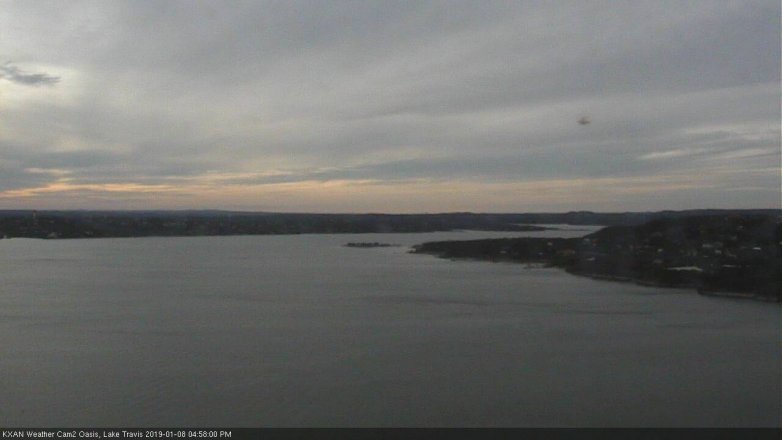 Lake Travis webcam, January 8, 2019 4:00 PM CT