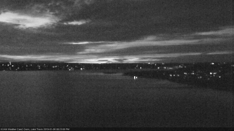Lake Travis webcam, January 8, 2019 5:25 PM CT