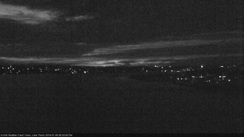 Lake Travis webcam, January 8, 2019 5:30 PM CT