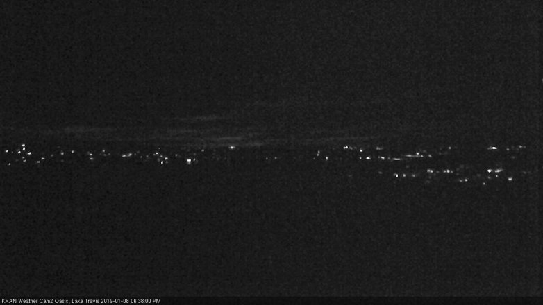 Lake Travis webcam, January 8, 2019 5:40 PM CT