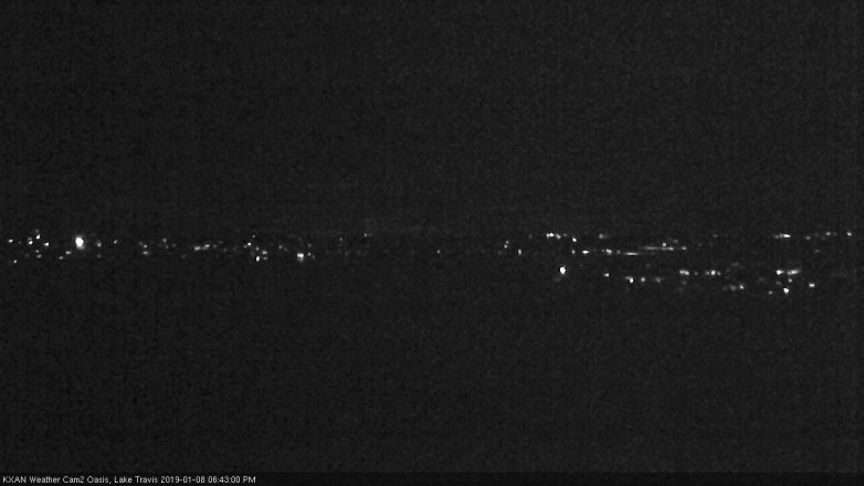 Lake Travis webcam, January 8, 2019 5:45 PM CT