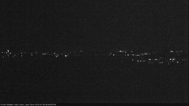 Lake Travis webcam, January 8, 2019 5:50 PM CT