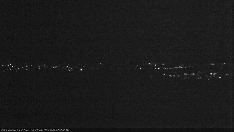 Lake Travis webcam, January 8, 2019 6:05 PM CT