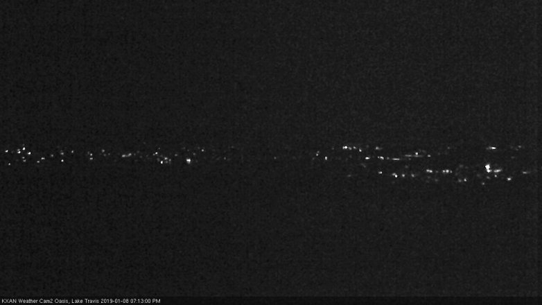 Lake Travis webcam, January 8, 2019 6:15 PM CT