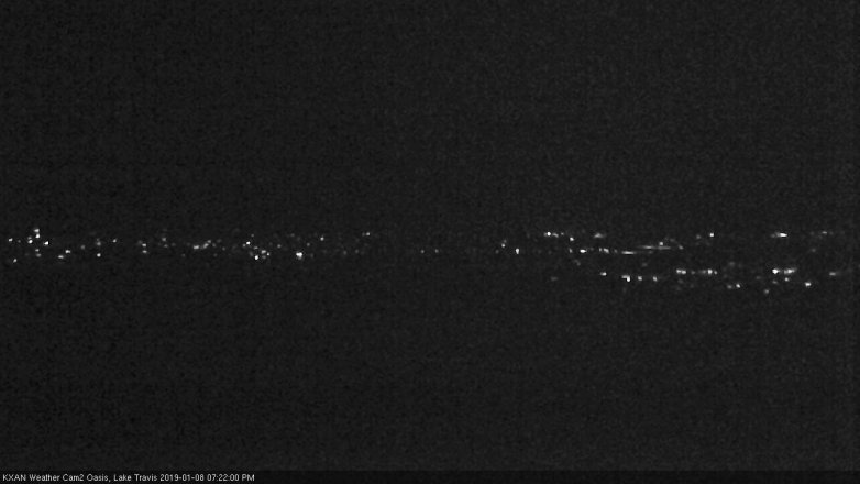 Lake Travis webcam, January 8, 2019 6:25 PM CT