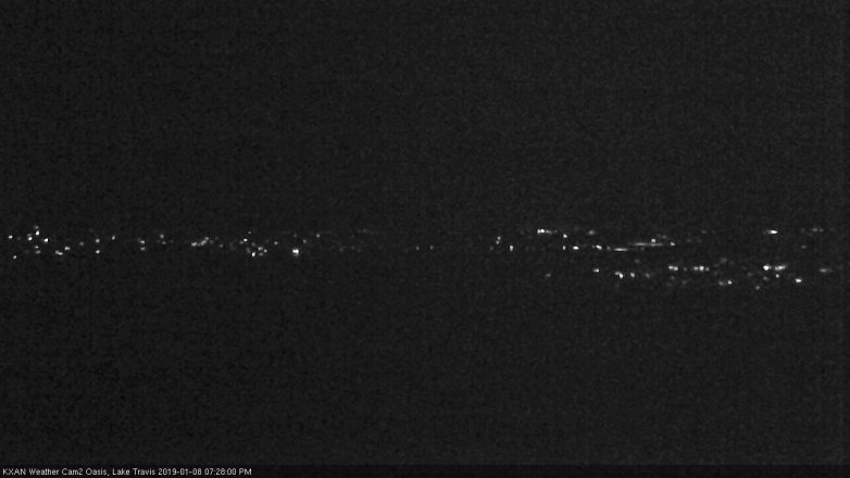 Lake Travis webcam, January 8, 2019 6:30 PM CT