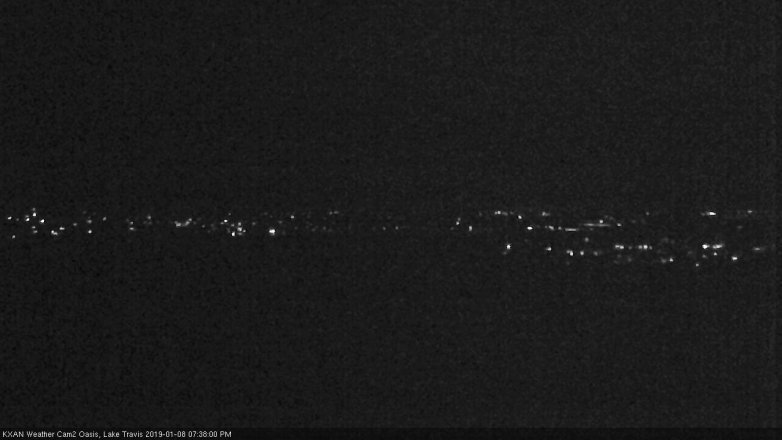 Lake Travis webcam, January 8, 2019 6:40 PM CT