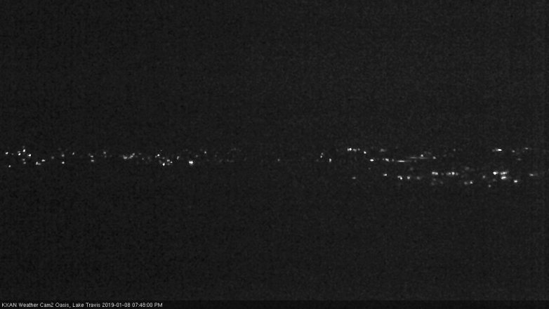 Lake Travis webcam, January 8, 2019 6:50 PM CT